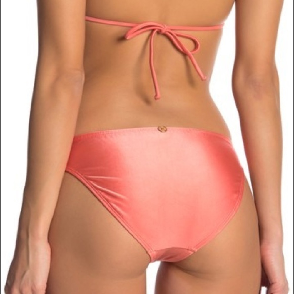 Vix - Peach Solid Bikini Bottoms - image 2